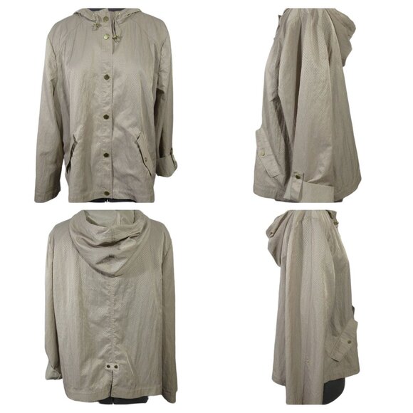 Chico's women's natural roll tab and 3/4 sleeve casual top bundle size 2 / L - Picture 1 of 13